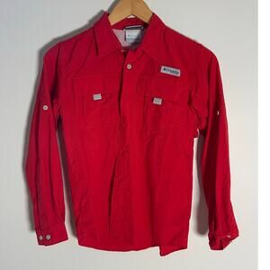 Columbia Red Casual Button down size medium